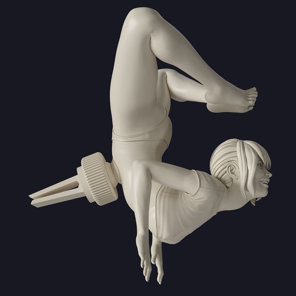 Car phone holder 3D print model_4