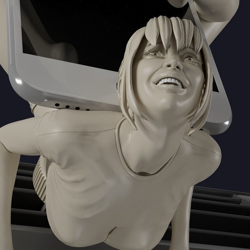 Car phone holder 3D print model_2