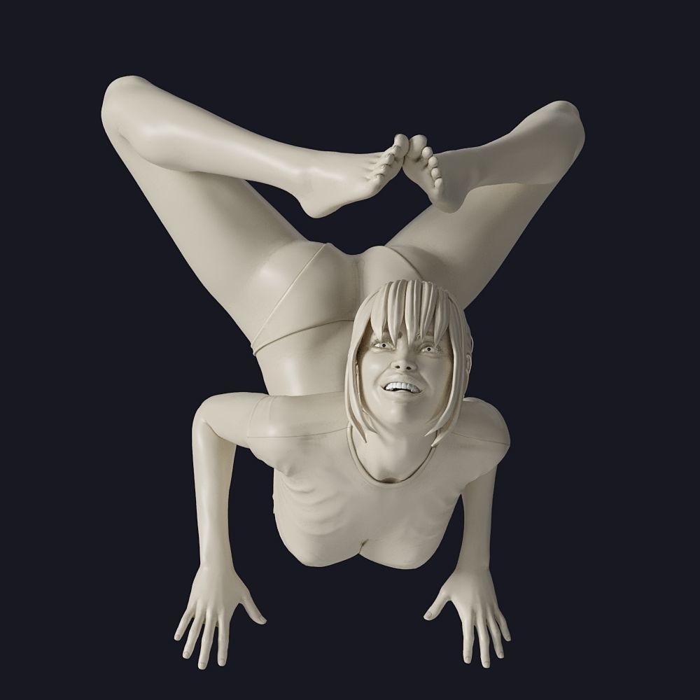 Car phone holder 3D print model_3