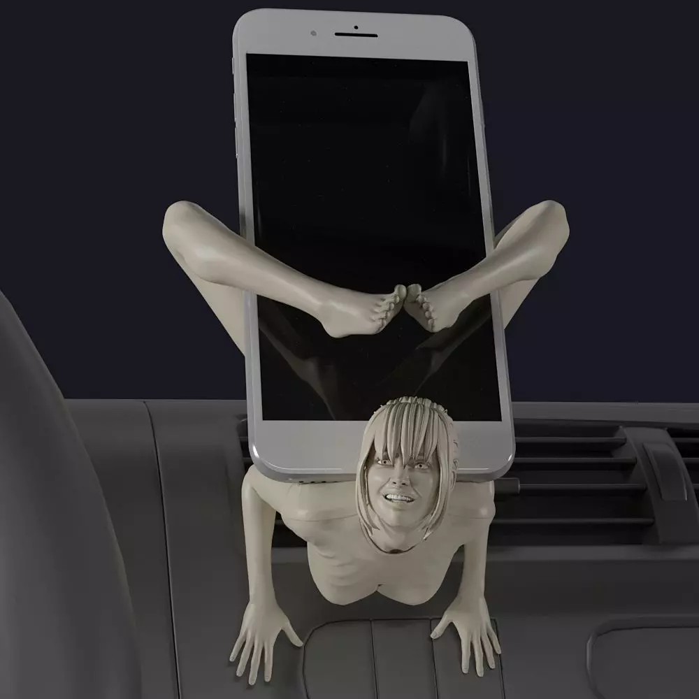 Car phone holder 3D print model_0
