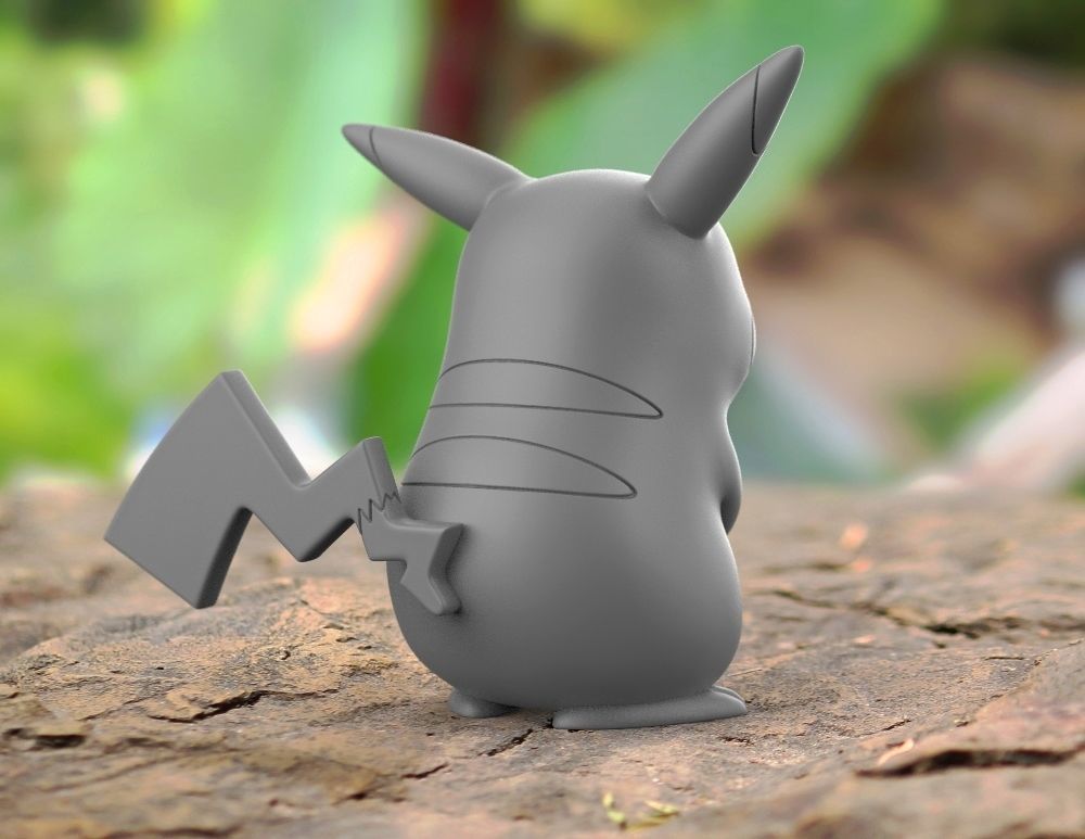 Pikachu Surprised Shocked for 3D printing 3D print model_6