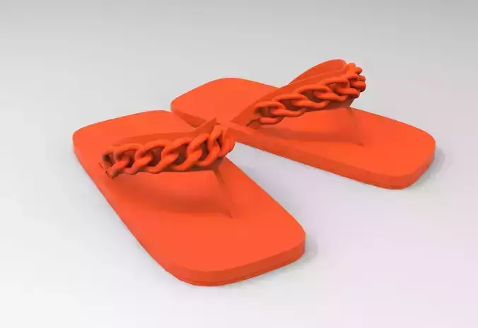 Chain Link Thong Sandals