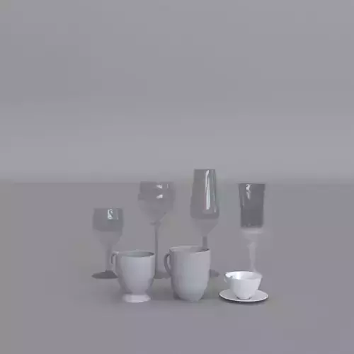 glasses and mugs