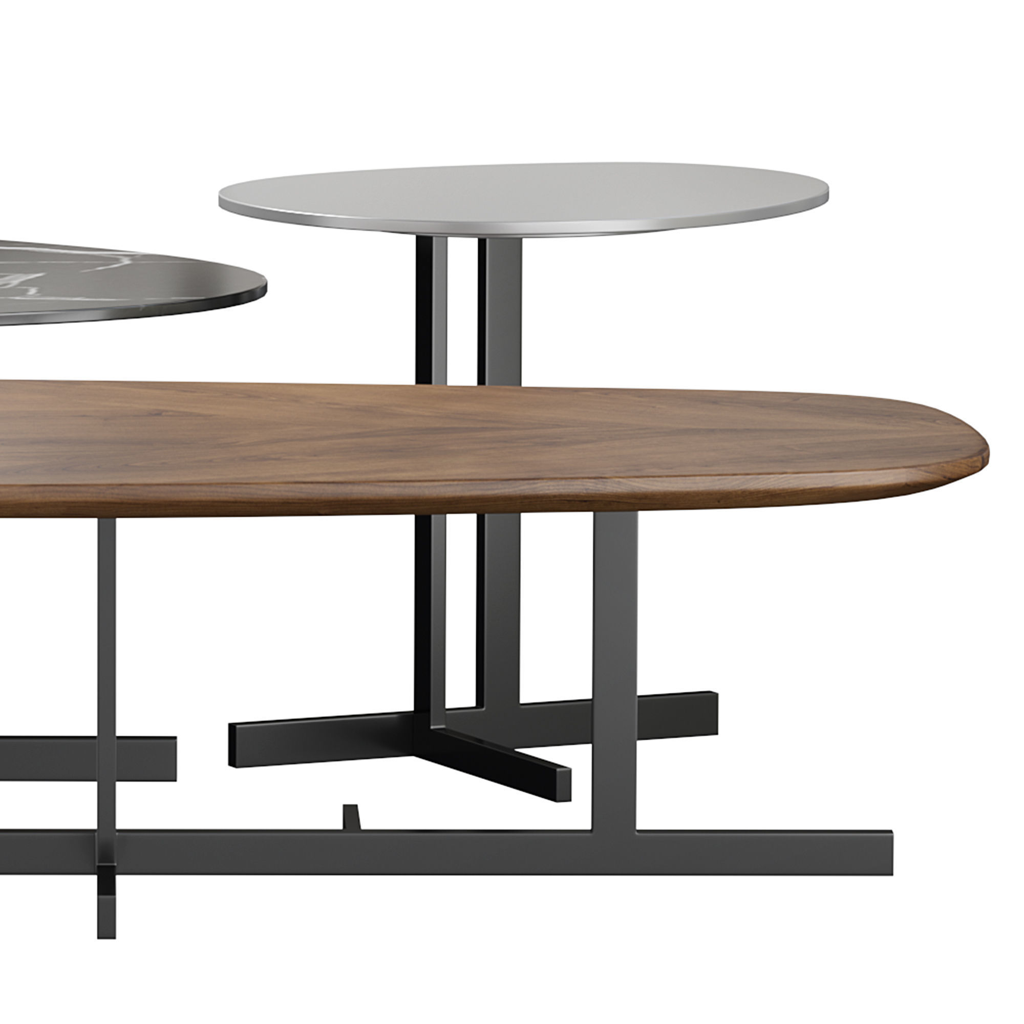 Kumo coffee table by bonaldo 3D model_1