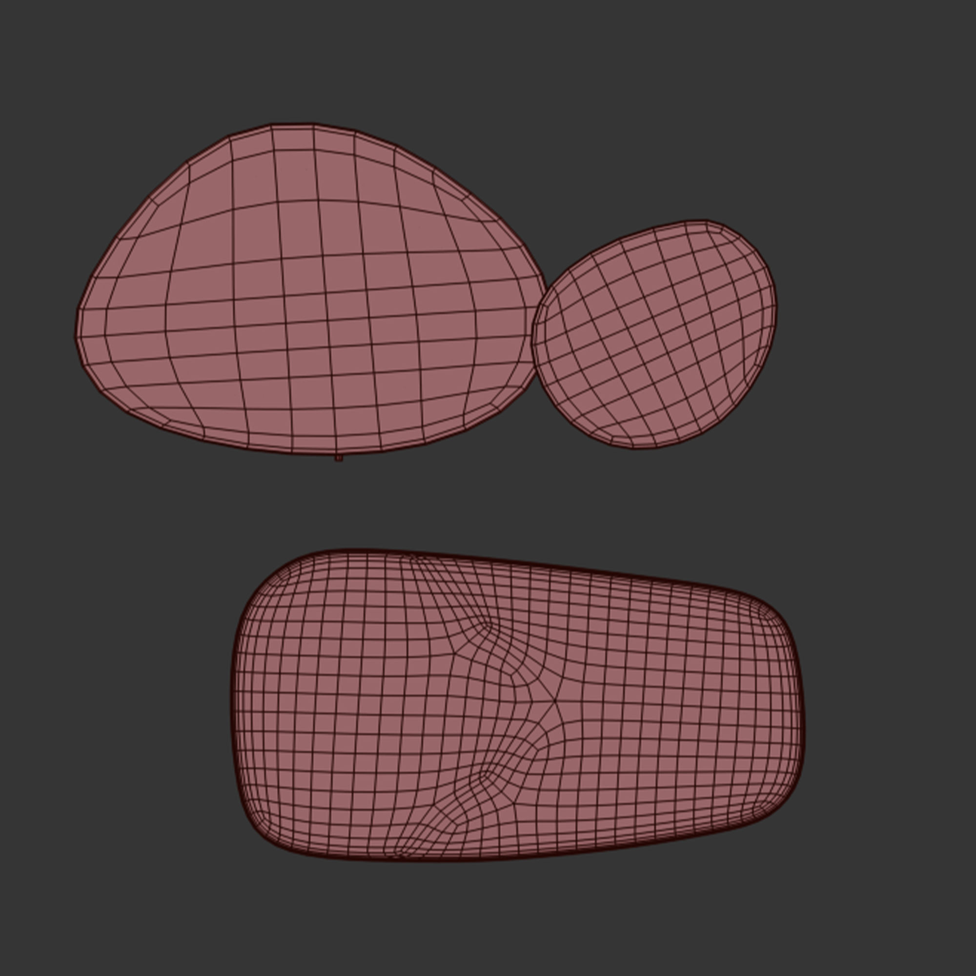 Kumo coffee table by bonaldo 3D model_6