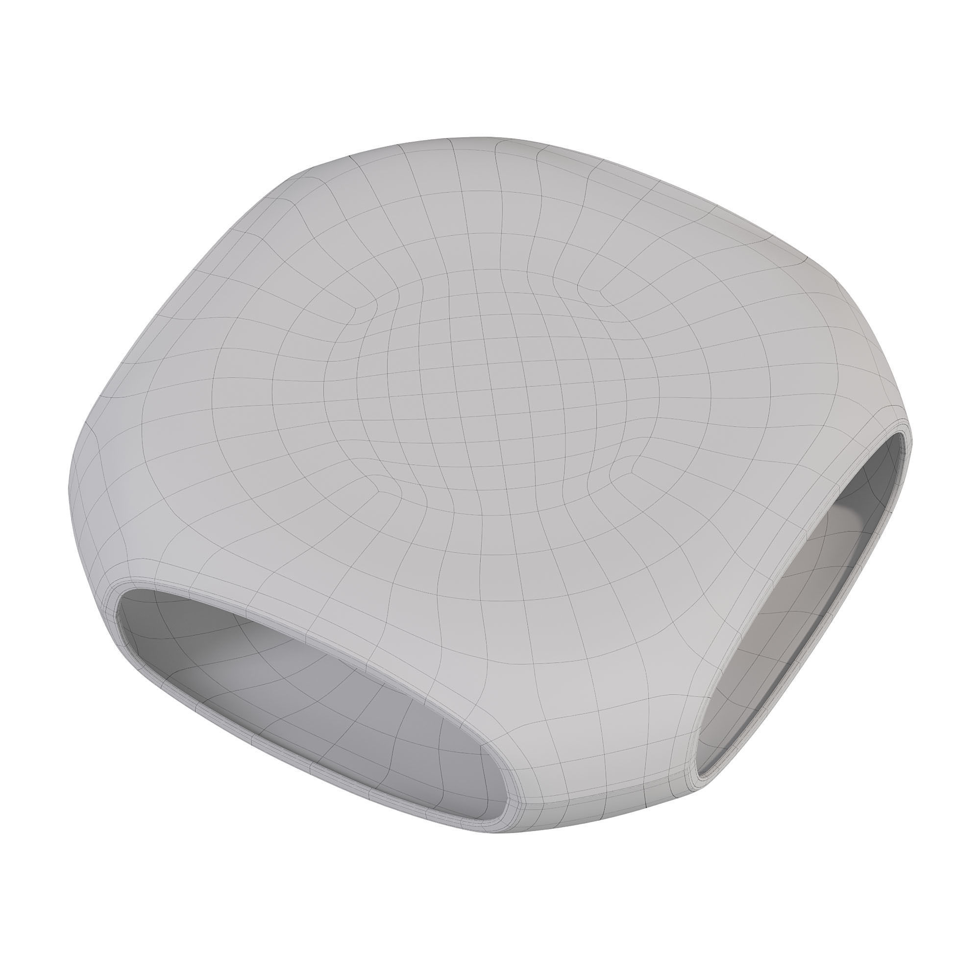 Pebble pouf by bonaldo 3D model_3