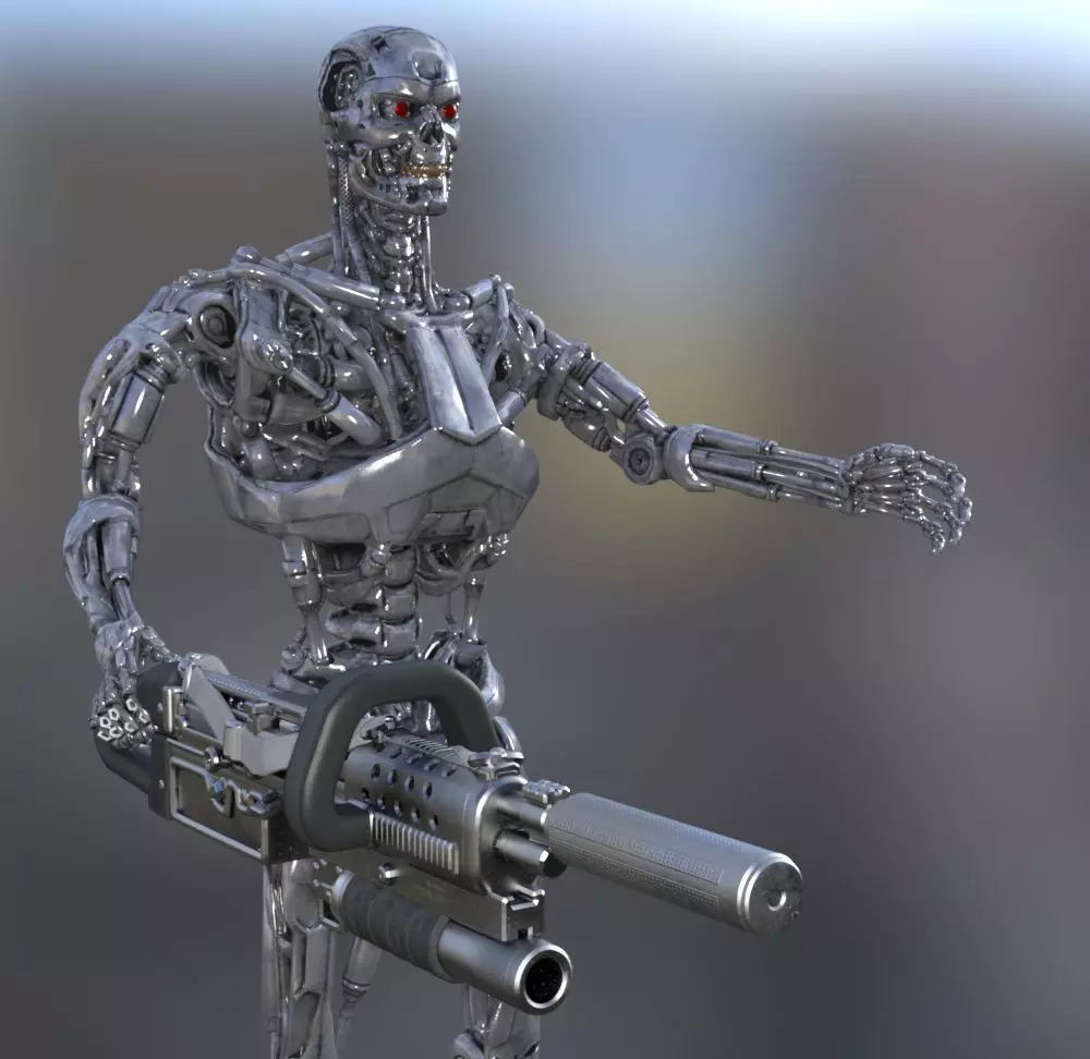 Terminator T800 STL 3D print model