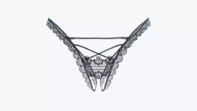 Lingerie pair of shoes 3D model