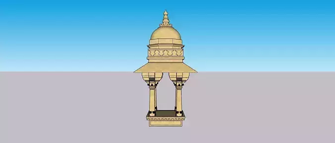 3D Gazebo from the Indian Monument Diwan-I-Khas