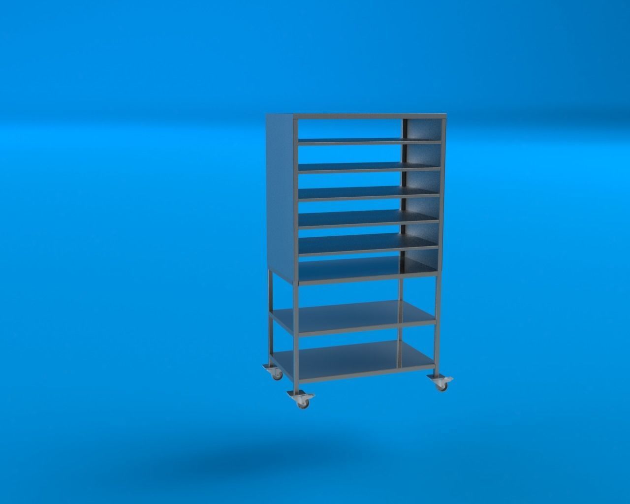 Stainless Steel Rack  3D model_4