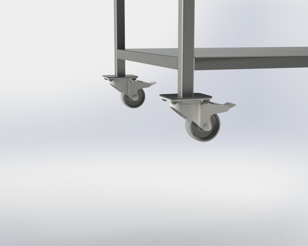Stainless Steel Rack  3D model_3