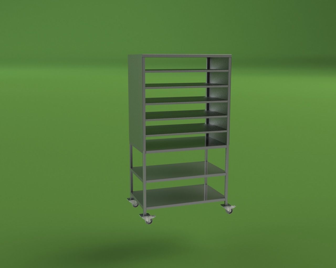 Stainless Steel Rack  3D model_5