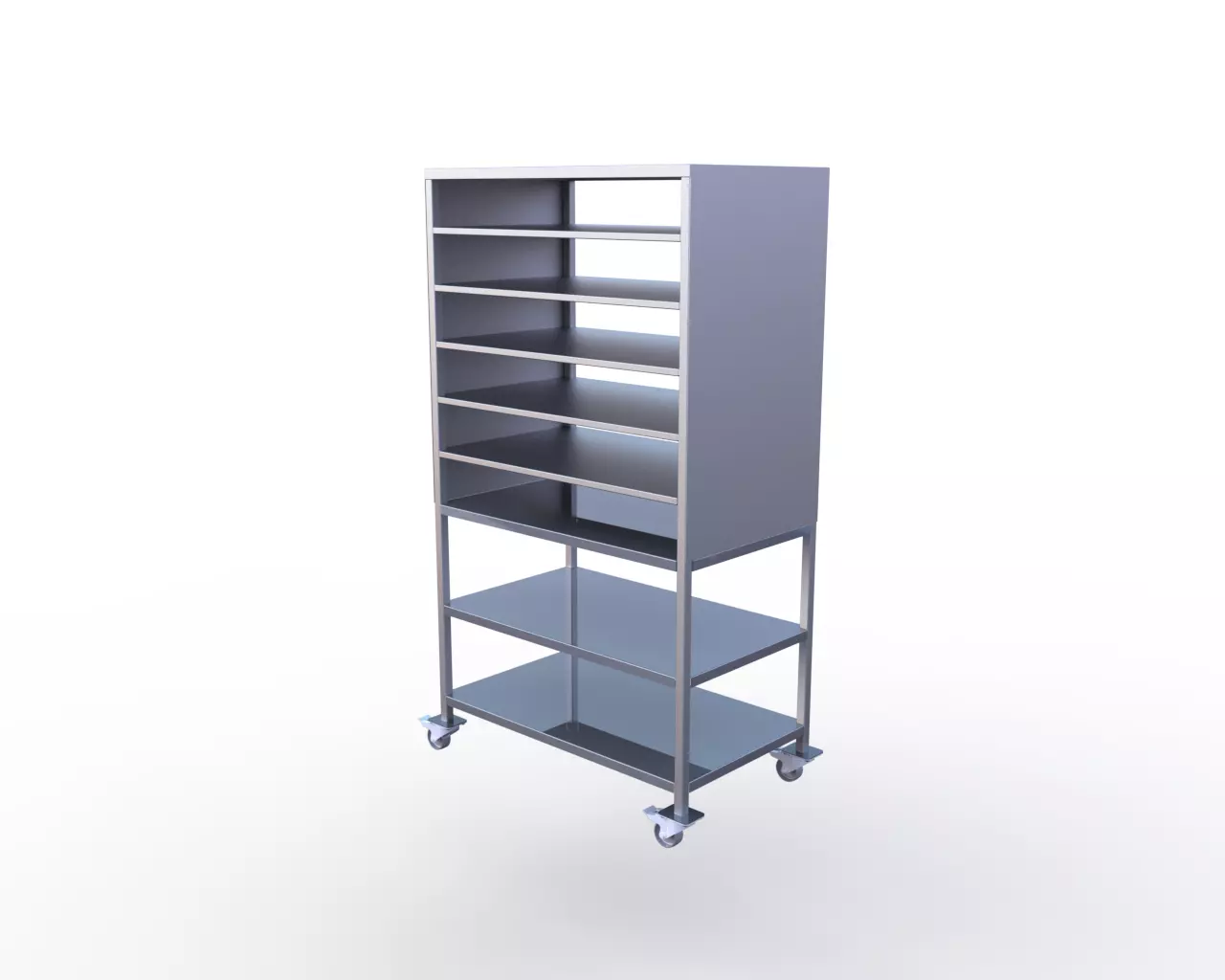 Stainless Steel Rack  3D model_0