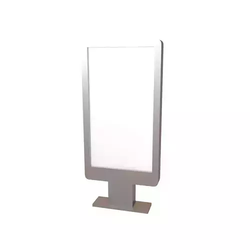Advertising Display LCD Mockup v6 002 Low-poly 3D model