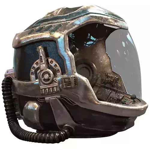 Retro Scifi Helmet 3D model