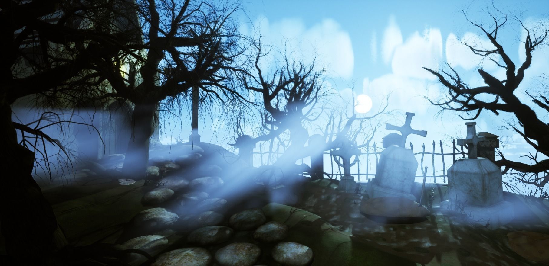 Stylized Graveyard Environment Modular Pack 3D model_15