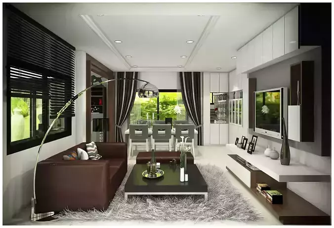 first floor living 3D model first floor living 3D model