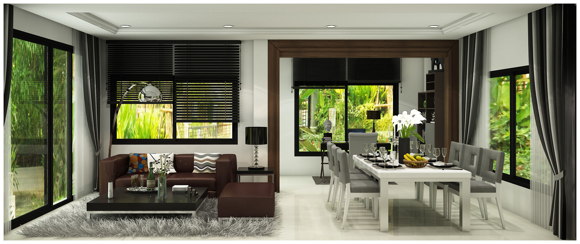 first floor living 3D model_4