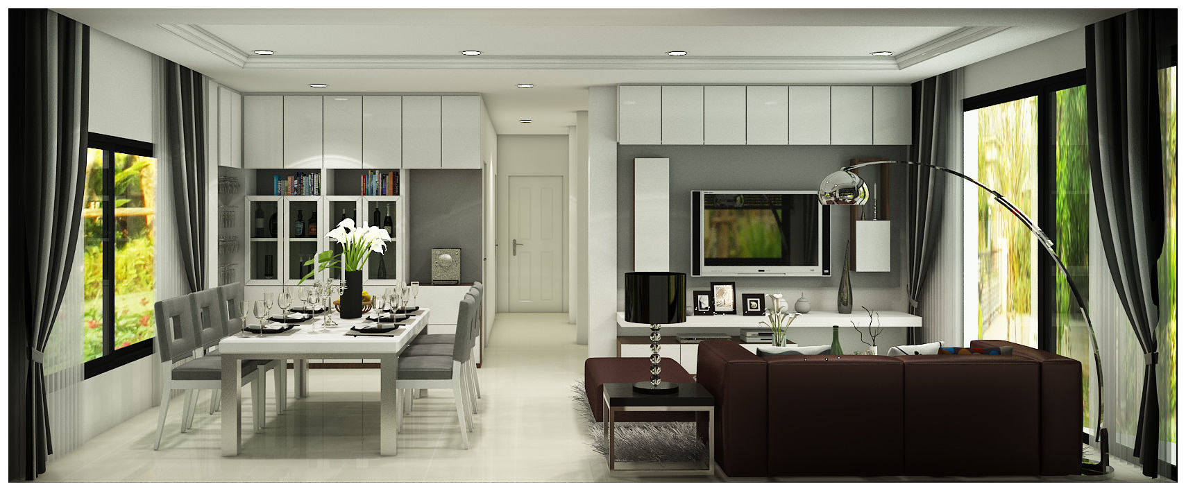 first floor living 3D model_1
