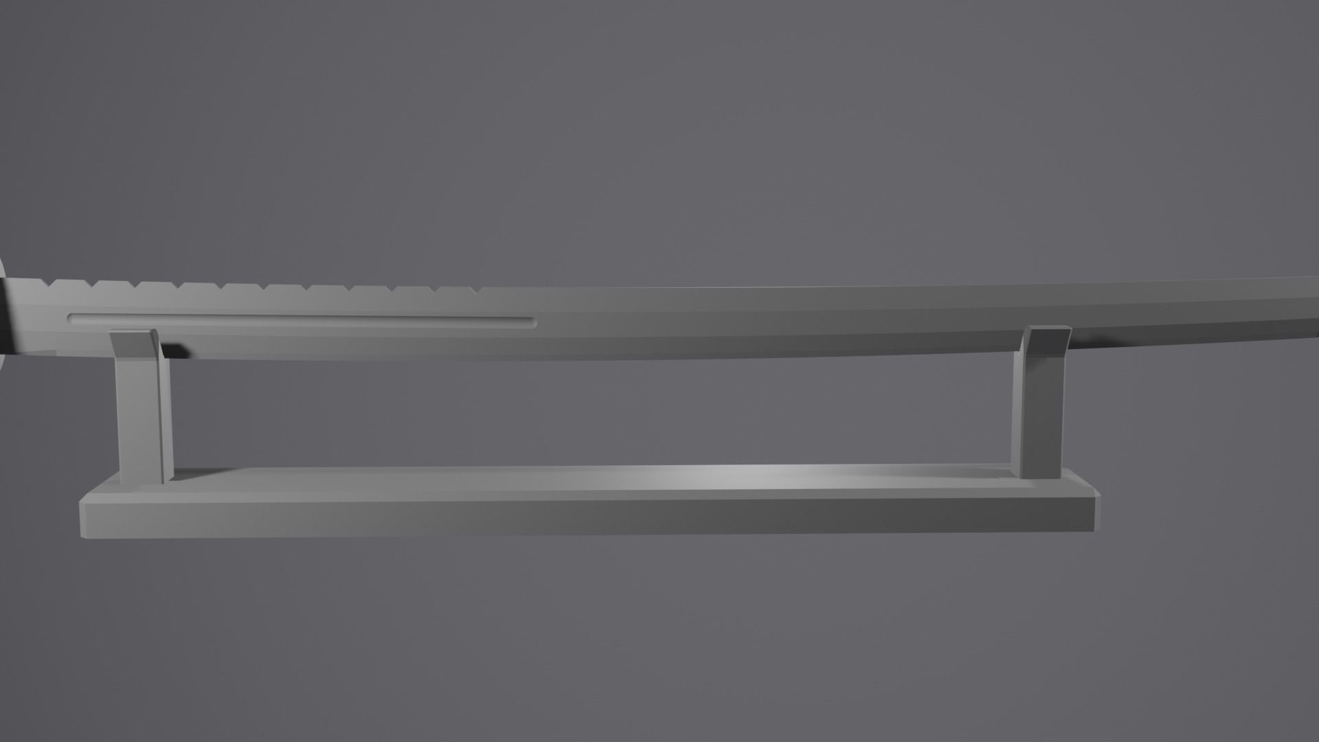 Samurai Sword Low-poly 3D model_10