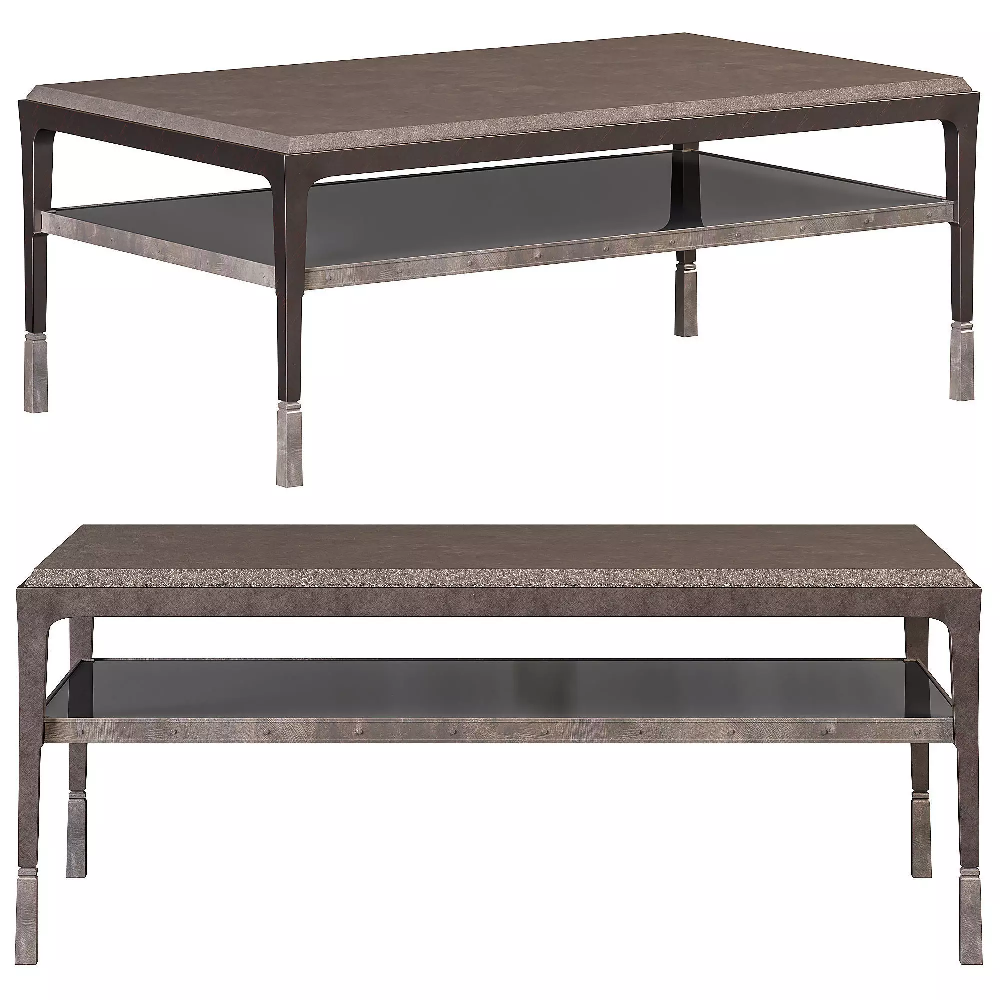 RILL COCKTAIL TABLE by bakerfurniture 3D model_0