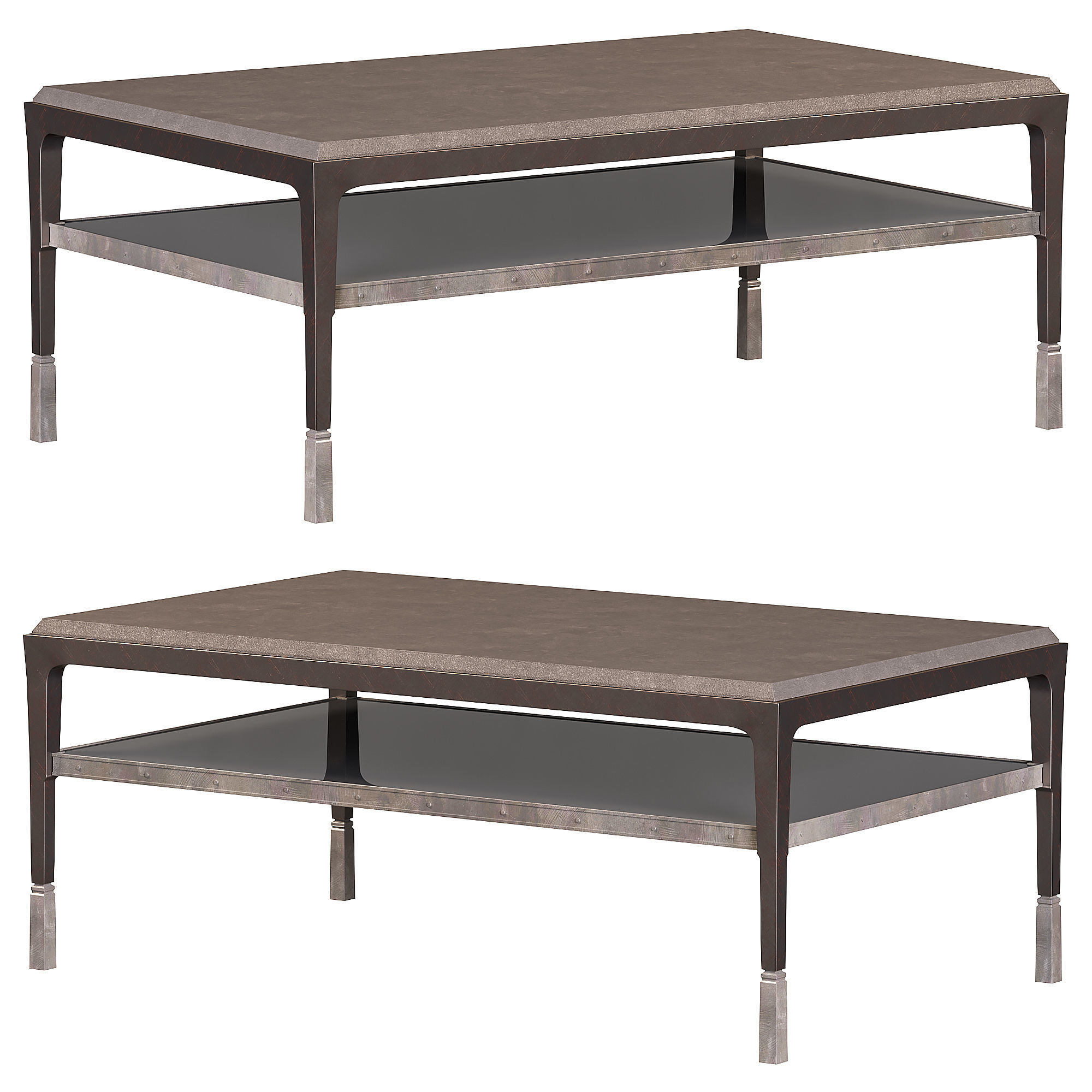 RILL COCKTAIL TABLE by bakerfurniture 3D model_1