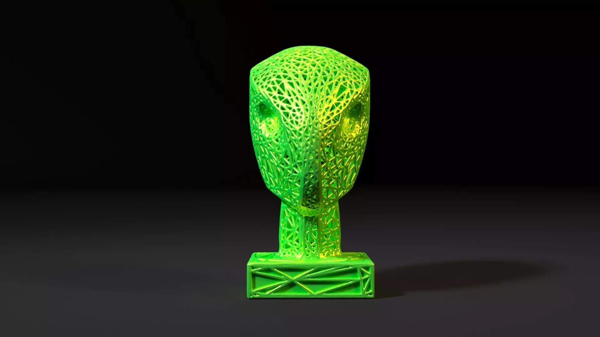 Alien head 3D print model