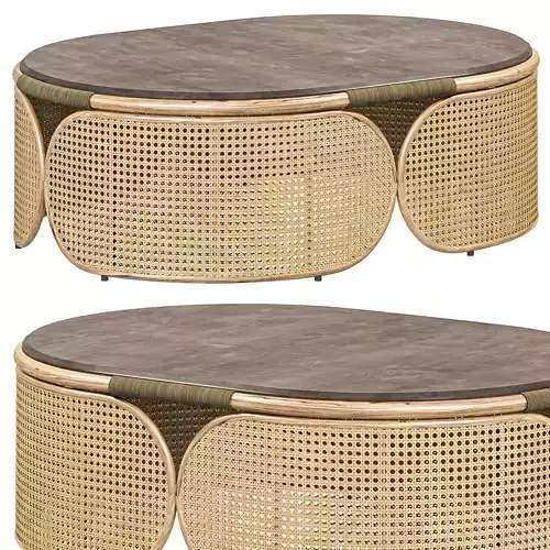 LOOP COCKTAIL TABLE by bakerfurniture 3D model