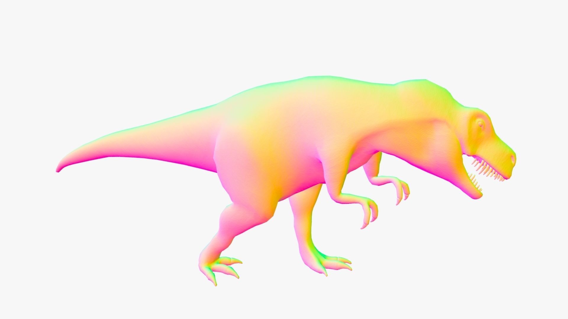 Tyrannosaurus Rex 4K Textures Low-poly 3D model_7