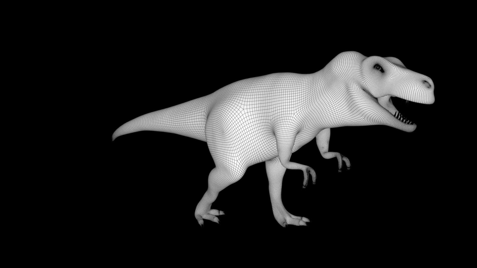 Tyrannosaurus Rex 4K Textures Low-poly 3D model_9