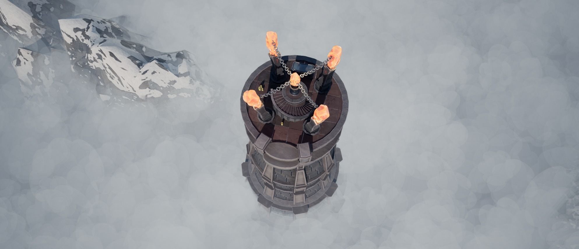 Stylized Crystal Tower Modular Pack Low-poly 3D model_12