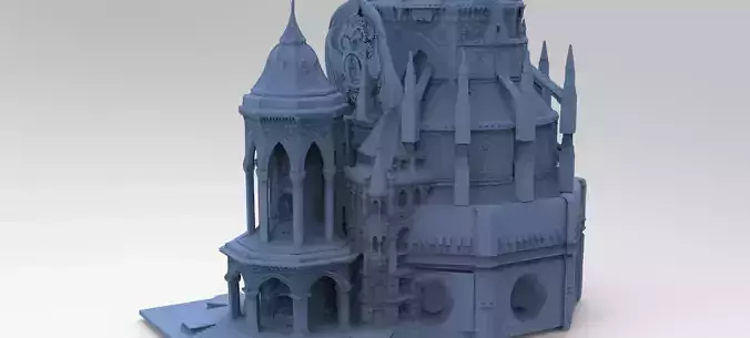 Steampunk Medieval Tower Grand 3