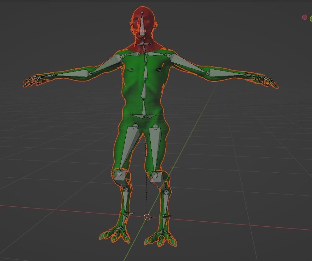 Monster with piercing Low-poly 3D model_11