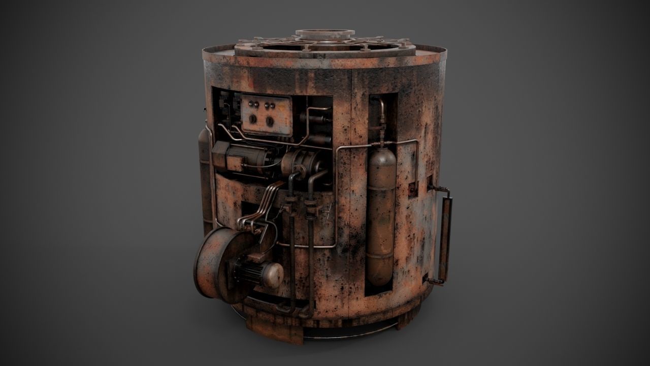 Machinery device 3D model_8