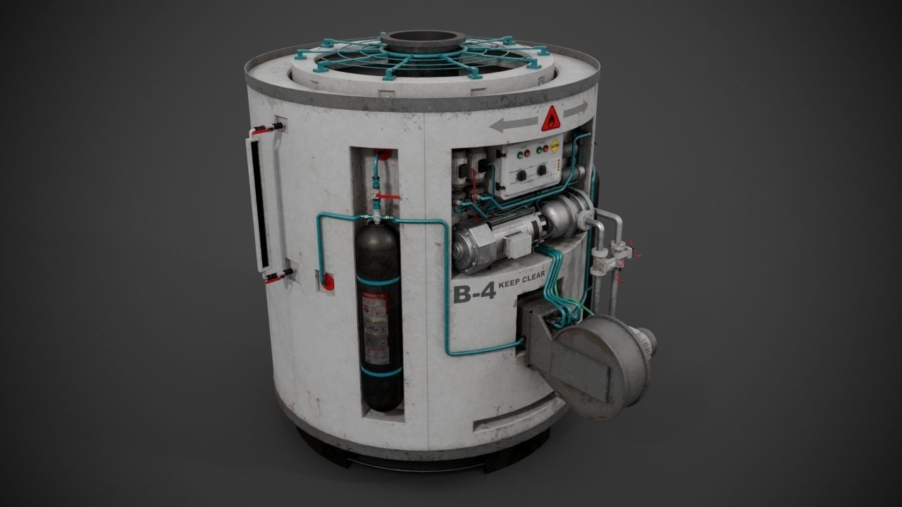 Machinery device 3D model_7
