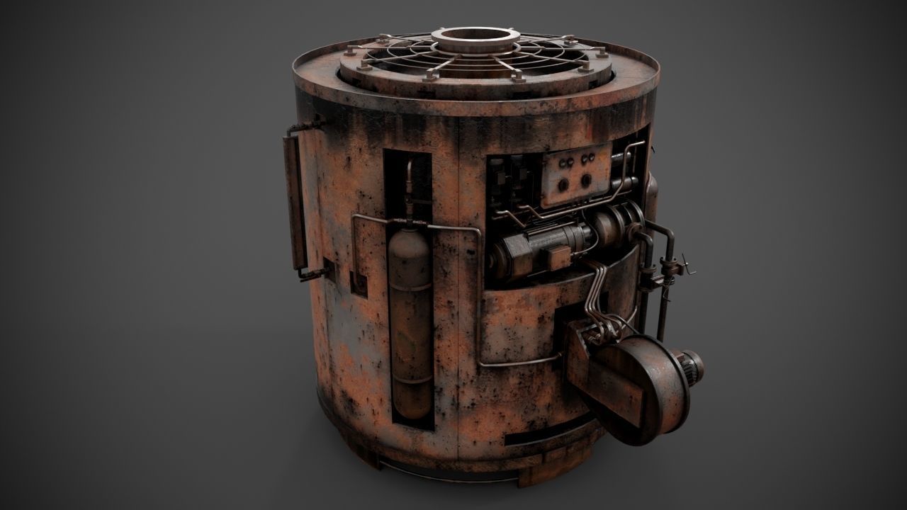 Machinery device 3D model_11