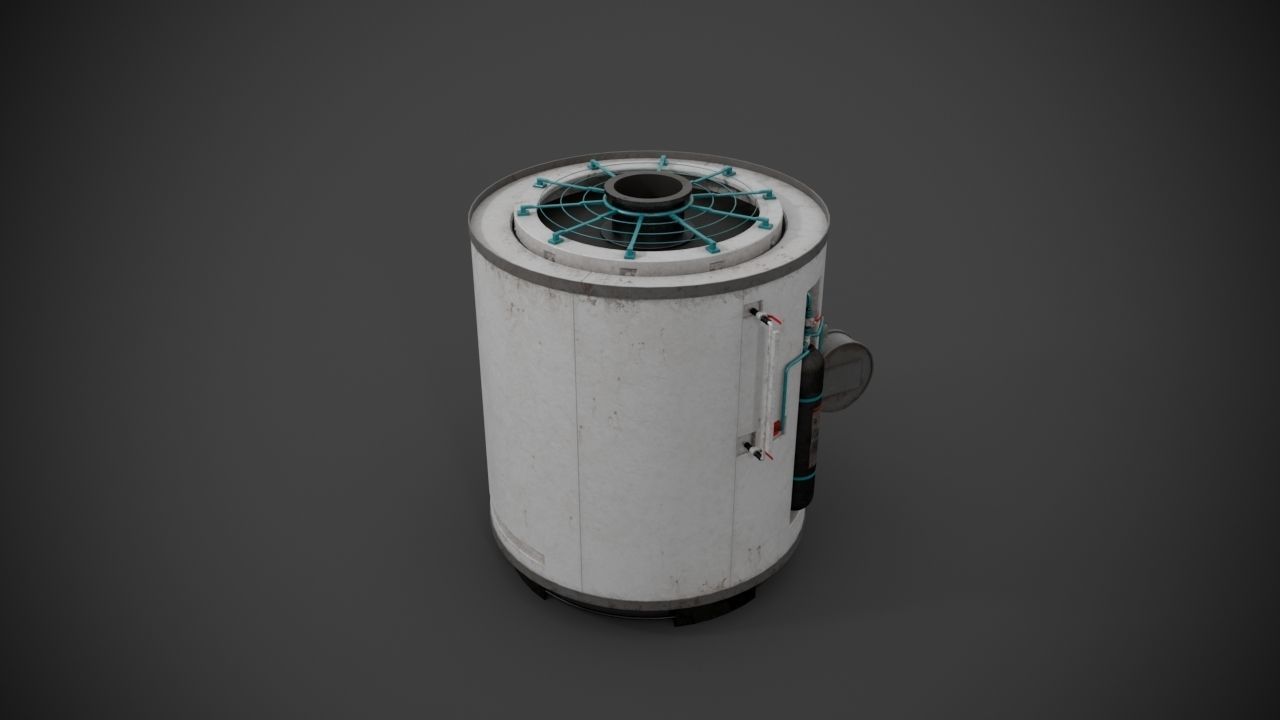 Machinery device 3D model_6