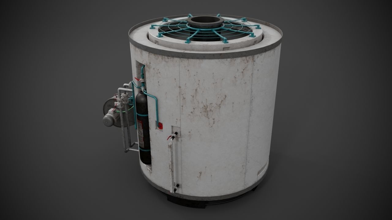 Machinery device 3D model_5