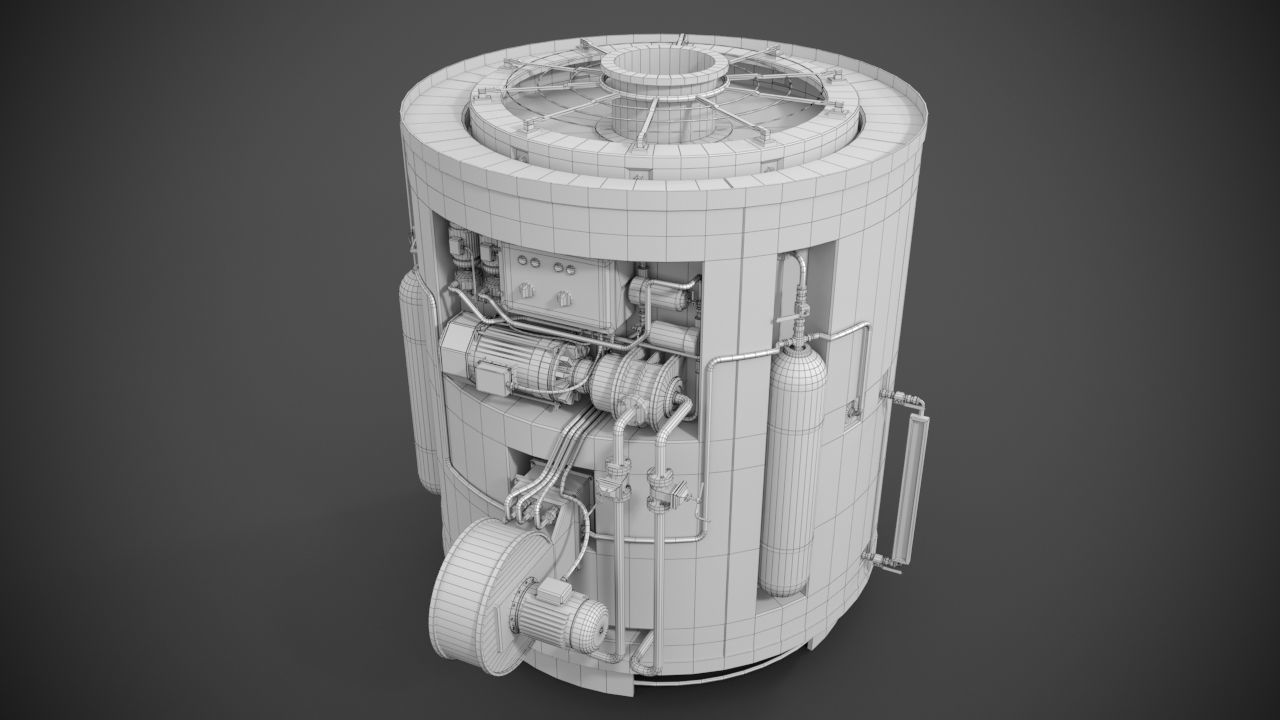 Machinery device 3D model_12