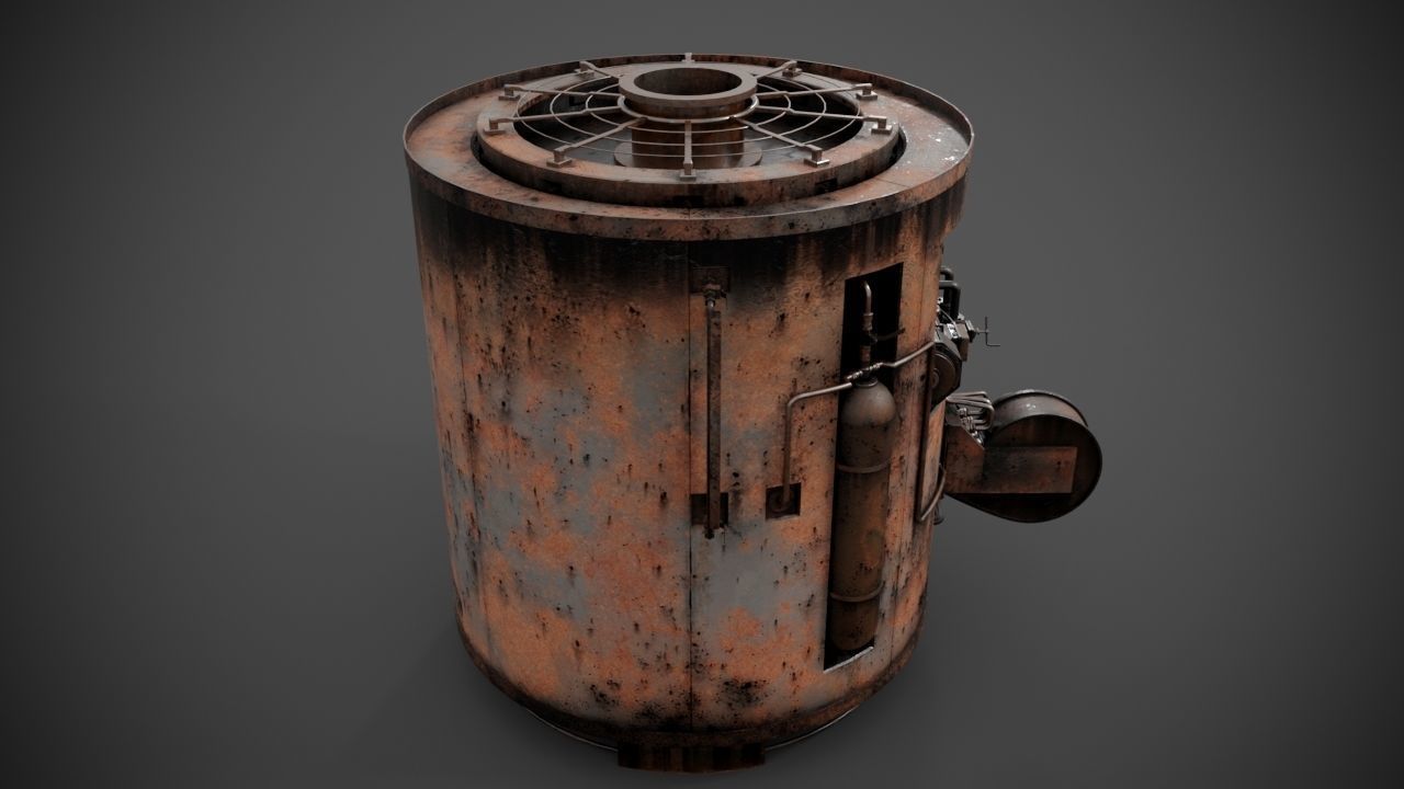 Machinery device 3D model_10