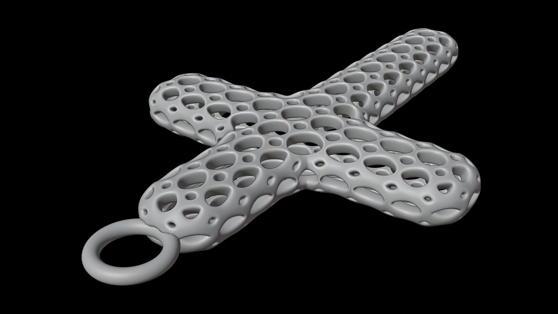 Celullar Cross Pendant 3D print model_4