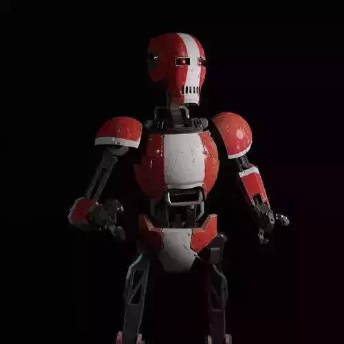 Robot Unreal Unity Free low-poly 3D model