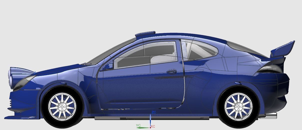 Rally Car 3D model_1