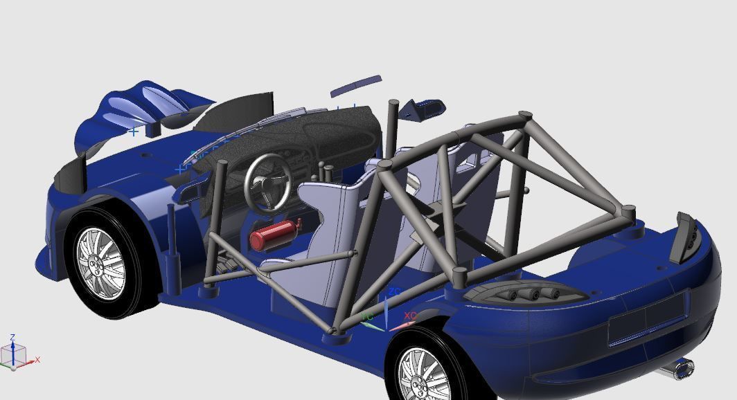 Rally Car 3D model_4