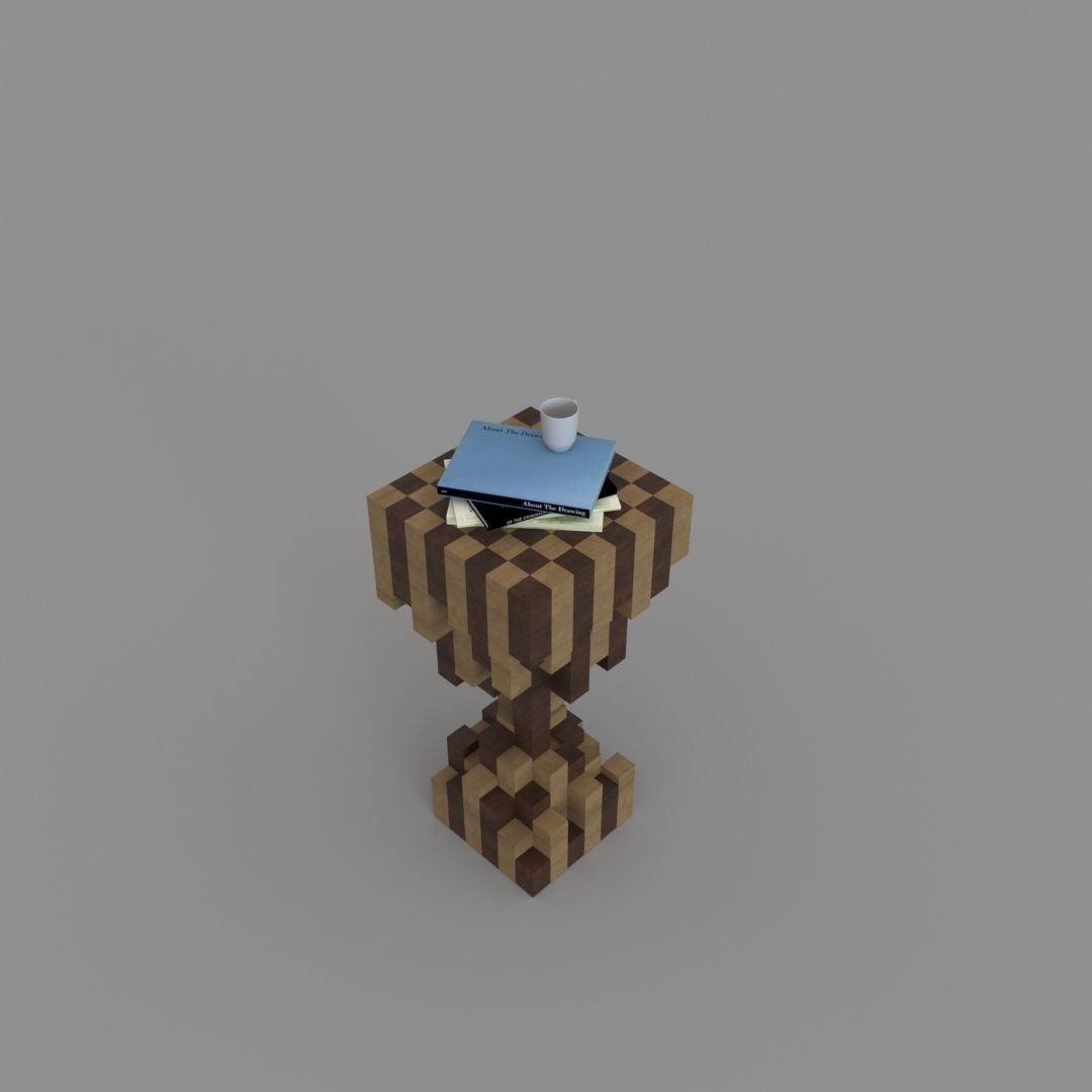 Decor Table Low-poly 3D model_5