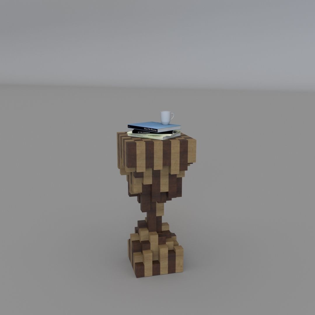 Decor Table Low-poly 3D model_2