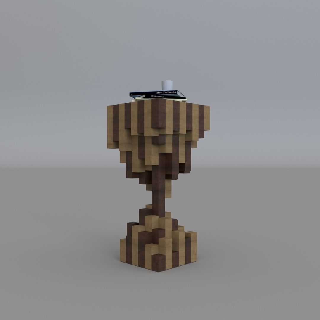 Decor Table Low-poly 3D model_4