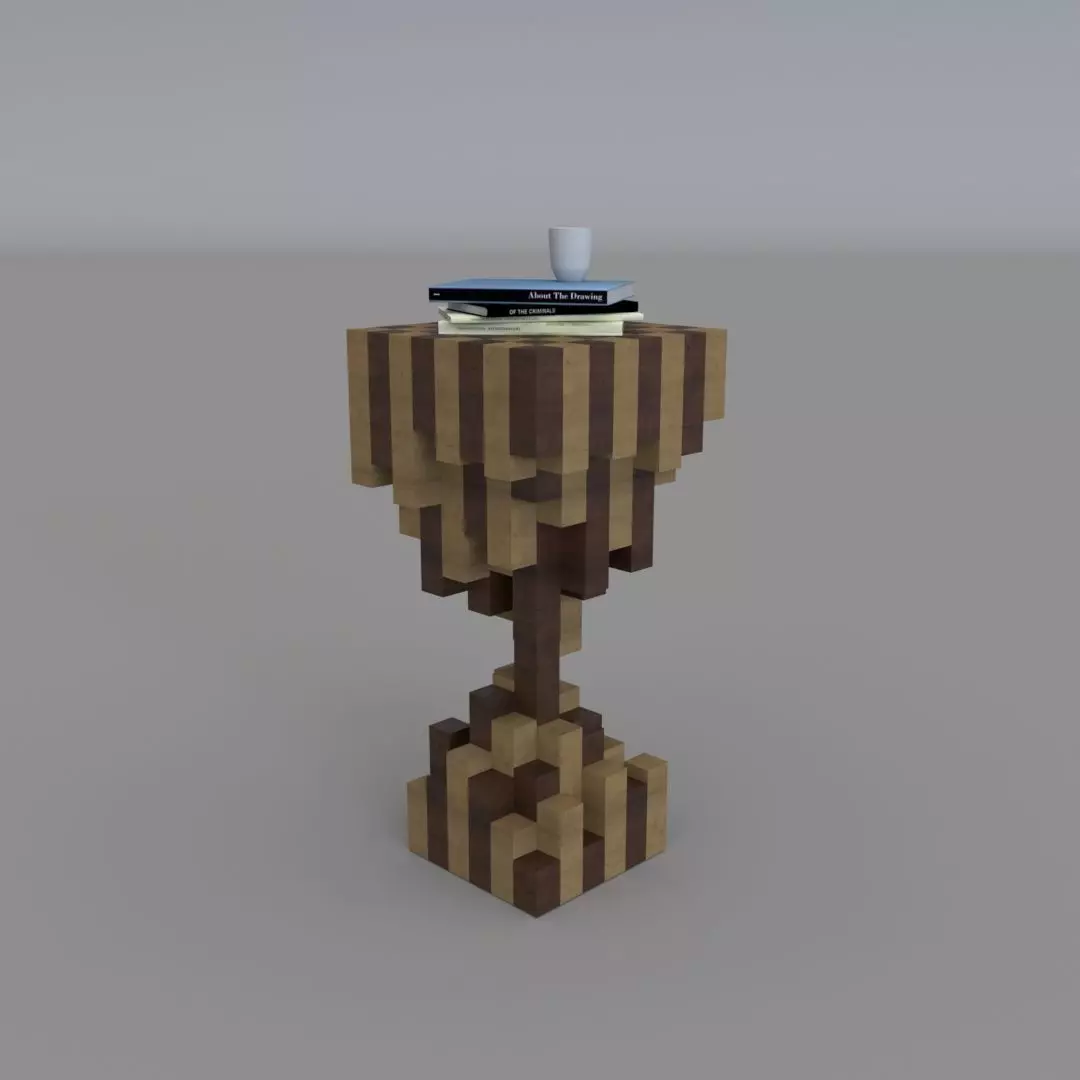 Decor Table Low-poly 3D model_0