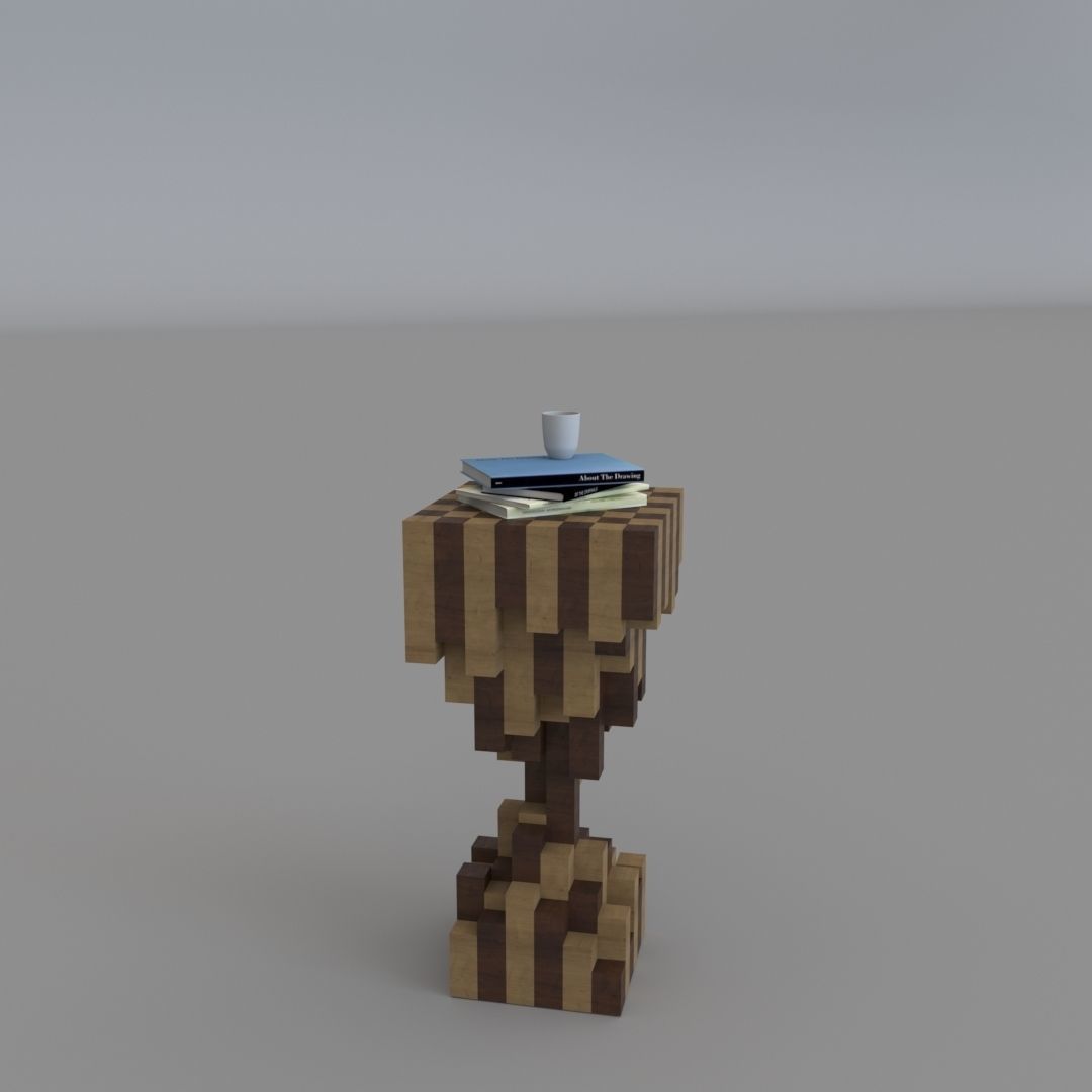 Decor Table Low-poly 3D model_3