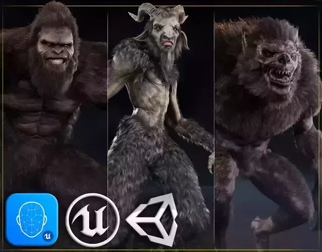 Mythical pack 1 3D Model Collection